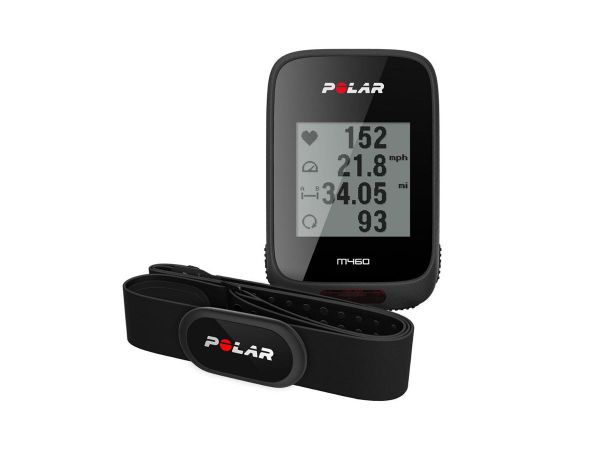 Ciclocomputadora Polar M460 Con Banda Frecuencia Cardiaca H10 Black