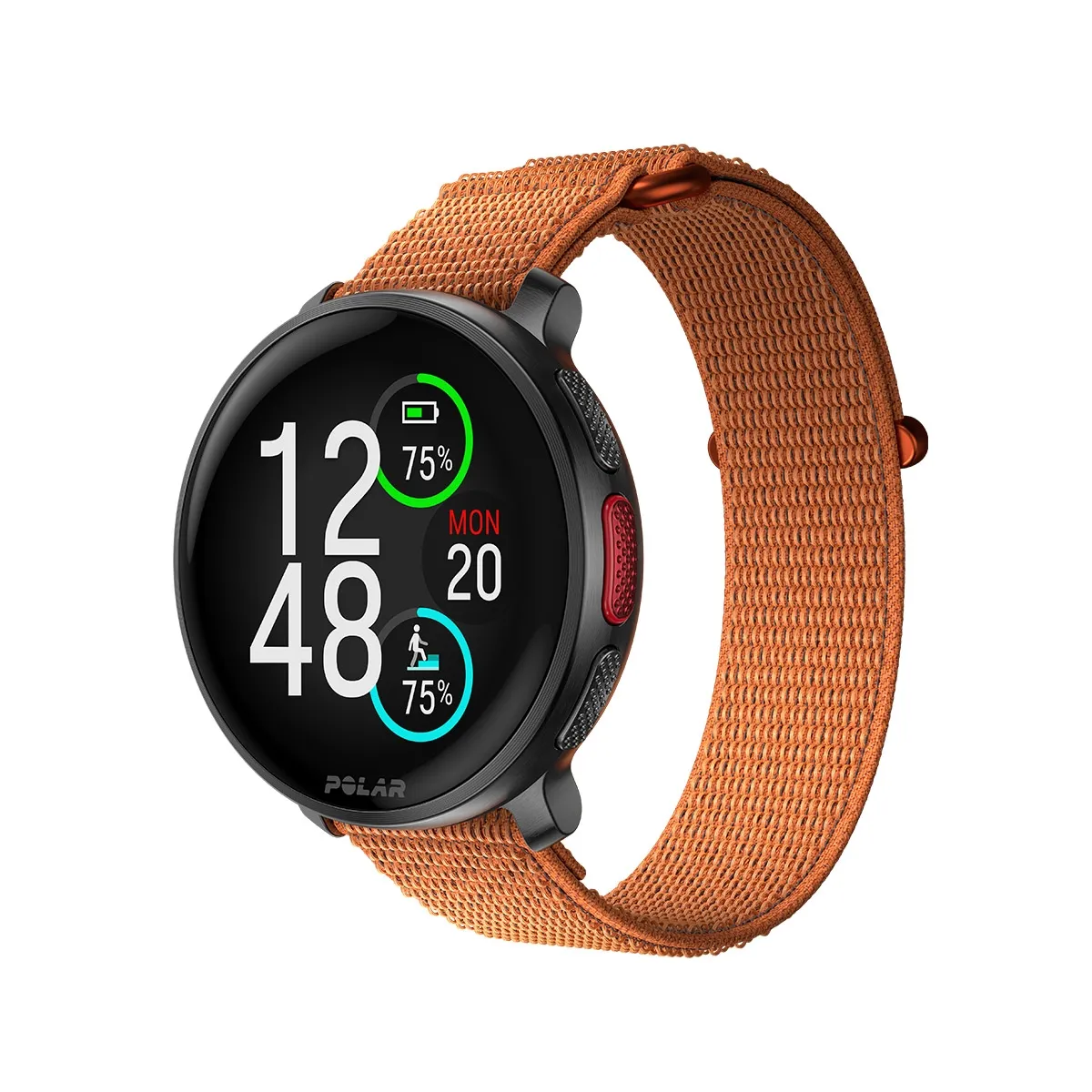 Reloj Polar Vantage V3 GPS Negro + Hook & Loop Naranja