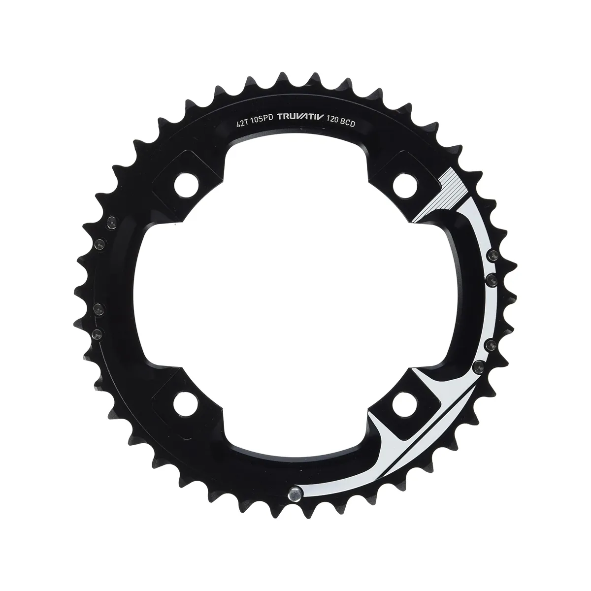 Plato Mtb Truvativ 2x 120bcd 10v Al6 Gxp 42t L-pin Black